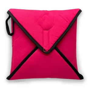 Tortillero Térmico Servilleta Liso Fiusha/Negro Grande