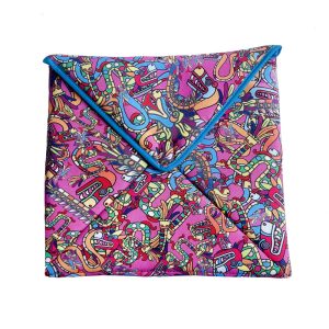 Tortillero Tipo Sobre Serpiente Azteca Rosa Grande